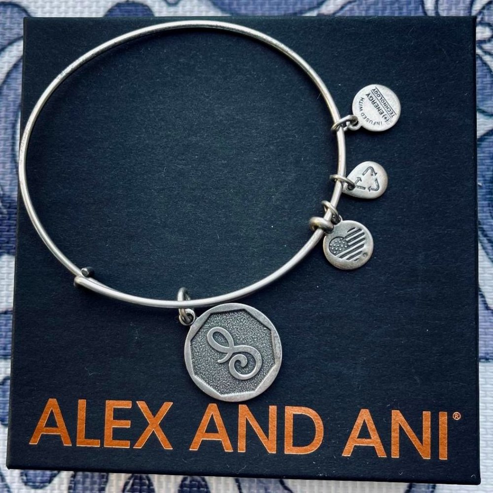 ALEX AND ANI Initial "S" Bracelet